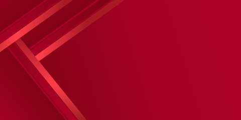 Obraz premium Abstract modern background gradient color. Red maroon and white gradient with stylish line and square decoration suit for presentation design.