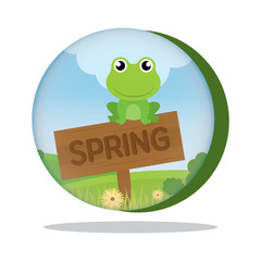 Hello spring landscape