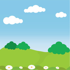 Hello spring landscape