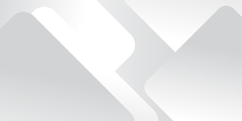 White Grey Silver Box Rectangle Abstract Background Vector Presentation Design