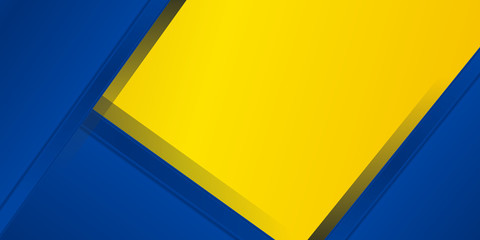 Abstract blue yellow modern background gradient color. Yellow and white blue gradient with stylish line and square decoration suit for presentation design.