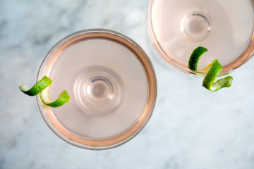 Directly above view of cocktail