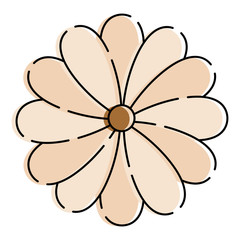Isolated beatiful flower icon