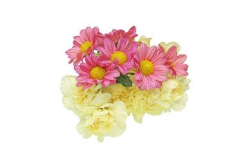 カーネーションと菊の花束