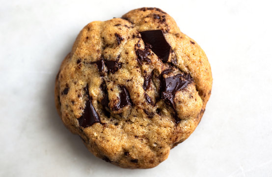 Close up view of chocolate chunk cookie - Powered by Adobe