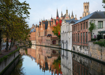 Obraz premium Historyczne miasto Brugia, Belgia