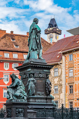 Fototapeta premium Statue in the Main Square of Graz