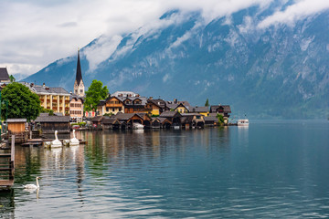 Hallstatt village in Salzkammergut
