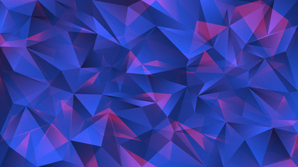 Blue overlap red triangle polygon abstract texture pattern background