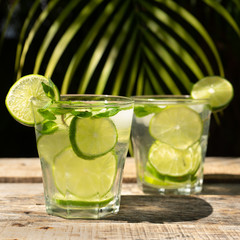 Lime and mint cocktail with rum called 
