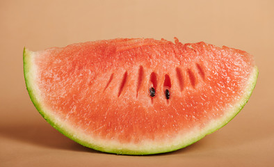One juicy watermelon frut slice