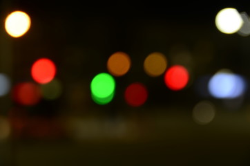 blurred night city, color background