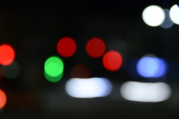 blurred night city, color background