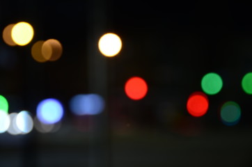 blurred night city, color background