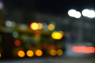 blurred night city, color background
