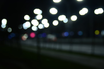 blurred night city, color background