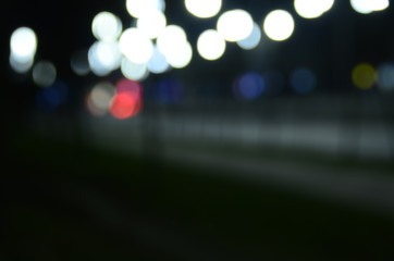 blurred night city, color background