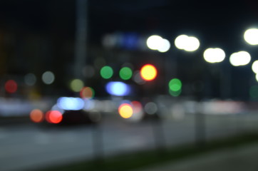 blurred night city, color background