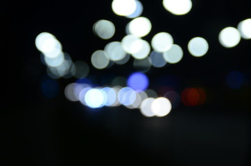 blurred night city, color background