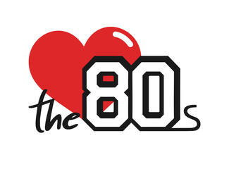 I love 80s decade symbol