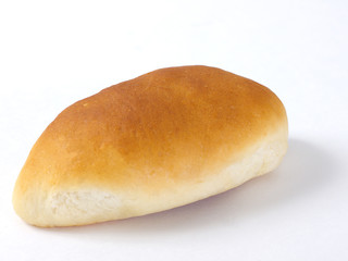 bun on white isolated background