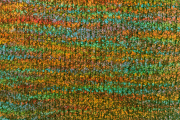 Sweater or scarf fabric texture large knitting. Knitted jersey background with a relief pattern. Wool hand- machine, handmade.