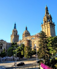 NATIONAL ART MUSEUM OF CATALUNYA FROM BEHIND
