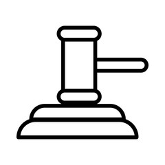 justice hammer device isolated icon