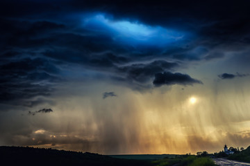 storm clouds in the sky