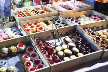 sweet stand on market