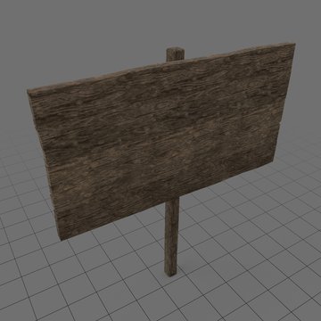 Old wooden sign