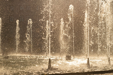 fountains in gold 