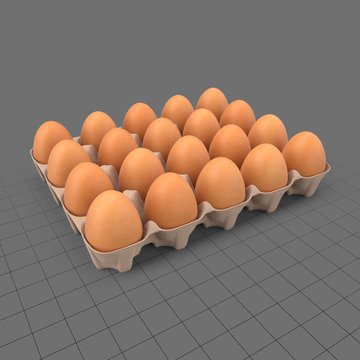Eggs in carton