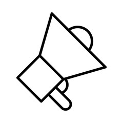 megaphone sound device isolated icon