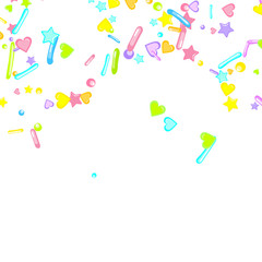 Sprinkles grainy. Cupcake dessert bakery confetti