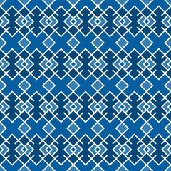 Ethnic, tribal seamless surface pattern. Embroidery ornament. Folk background. Repeated geometric symbols motif