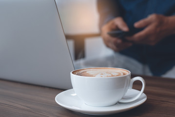 Working from cafe