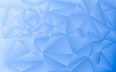 Obraz premium Geometric abstract textured blue low poly pattern background with copy space for text or image.