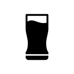 Beer glass icon glyph style