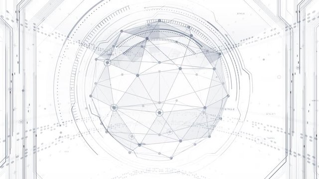 Digital data computer AI technologies concepts Background.