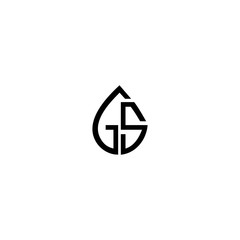 GS SG initial logo icon vector