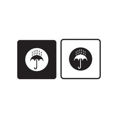 UMBRELLA ICON, RAINY ICON