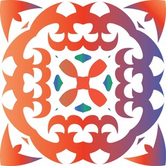 Antique talavera tiles patchwork.