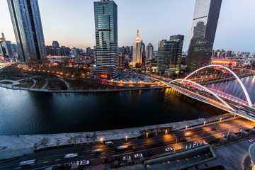 Cityscape of Tianjin, China