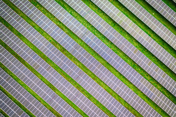AERIAL ABSTRACT SOLAR PANELS