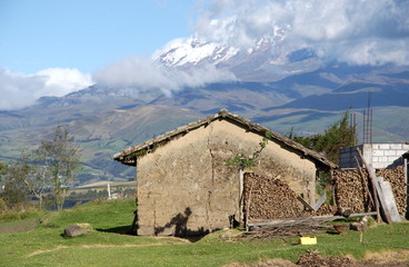 Volc&aacute;n Cayambe en Ecuador, sud america