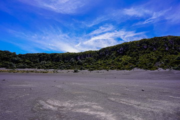 Beautiful aerial view of the pains in the Irazu volcano in Costa Rica