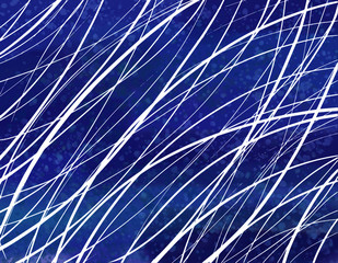 ファンタジーテイストの水彩風背景　ネイビー