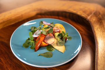 Roasted tomato and vegetables salad