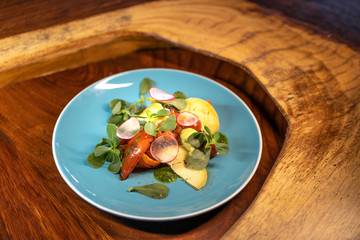 Roasted tomato and vegetables salad